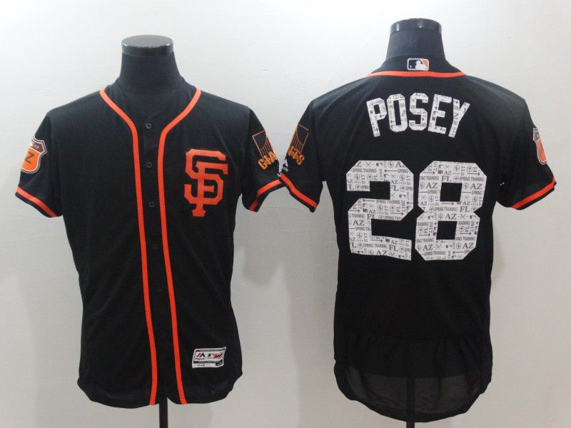 Men San Francisco Giants #28 Posey Black Elite 2021 MLB Jersey->san francisco giants->MLB Jersey